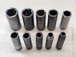 10 Proto Professional Impact Deep Well Sae Socket Set 3/8" Drive 7724h 7718 Usa. Fixed Price $91.20.
