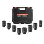 Vevor Axle Nut Impact Socket Set 1/2" Drive Deep 12-point 8pcs Metric. Fixed Price $39.99.