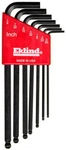 Eklind 13207 Standard Sae 7 Piece Long Arm Ball Hex L Key Allen Wrench Case Set. Fixed Price $18.99.