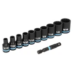 Spyder 11-piece 1/4-inch Drive Sae Shallow Impact Socket Set With Adapter,. Fixed Price $39.98.