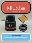 Milwaukee 49-66-6361 23mm Shockwave Impact Duty 3/4" Drive Shallow Socket 23 Mm. Fixed Price $18.79.