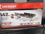 Crescent 1/4, 3/8 & 1/2 Drive Metric Sae 6 And 12 Point Mechanic's Tool Set. Fixed Price $129.00.