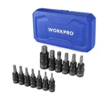 Workpro 13pc Torx Bit Socket Set T8-t60 1/4" 3/8" 1/2 Drive Hex Allen. Fixed Price $29.99.