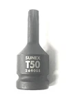 Sunex 2690s5 T50 - 1/2" Drive Internal Star Male Impact Socket Tools New. Fixed Price $11.15.