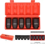 1/2 Inch Drive Deep Impact Socket Set 6-point Cr-mo 1-3/16 To 1-1/2 5 Piece. Fixed Price $74.99.