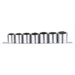 Westward 53pn62 1/2" Drive Socket Set Sae 7 Pieces 1 3/8 In To , Chrome,. Fixed Price $38.19.