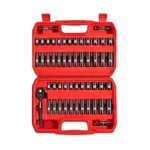Llndei 1/4 Drive Impact Socket Set, 52 Pcs Mechanic Tool Set With 72-tooth. Fixed Price $43.49.