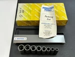 Nos Armstrong Usa 8pc 3/8 Drive Sae 5/16" To 3/4" Deep Impact Socket Set 19-896. Fixed Price $180.49.