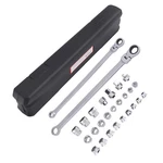 Flex Head Ratcheting Wrench Set 8-22mm Star Socket Chrome Steel Tools 14 19mm. Fixed Price $56.26.