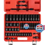 Egofix 1/2" Drive Impact Socket Set 49 Piece, Standard And Deep Metric (9. Fixed Price $109.35.
