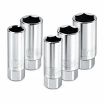 Powerbuilt 5 Piece 3/8 Inch Drive Spark Plug Socket Set -. Fixed Price $24.95.