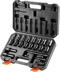 Vevor 14pcs Universal Impact Socket Set - 3/8" Drive Deep One Size, Black. Fixed Price $74.99.