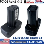 Ctb8174 Battery Ctb8172 For Snap-on 14.4v Tools Ct861db Ctc722 Ct825db Ctc131. Fixed Price $74.90.
