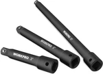 Workpro 3/8" Drive Impact Extension Bar Set, 3 Pcs Socket One Size, Black. Fixed Price $21.99.