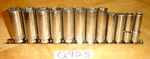Matco Tools 12 Piece 3/8 Drive Metric Deep Socket Set 6 Point 10mm To 21mm. Fixed Price $210.00.