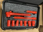 Knipex 98 99 11 S5, 10 Pc Socket Set, 1/2" Drive, Sae-1000v Insulated. Fixed Price $375.00.