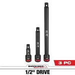 Milwaukee 49-66-6715 3pc Shockwave Impact 1/2dr Ext Set Authorized Usa Dealer!. Fixed Price $59.77.