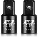 Blackrobot 2 Piece 3/8 F To 1/2 M Impact Socket Adapter Set,sae Drive 3/8-1/2. Fixed Price $19.99.