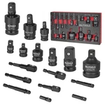 Bilitools 17pc Socket Adapter Set, Reducer, Universal Joint, Drill Adapters 1/4". Fixed Price $82.28.