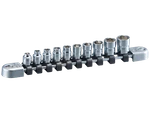 Nepros 6.3sq. Socket Set (hexagon) 10 Pieces Inch Size Ntb210ba Japan. Fixed Price $218.88.