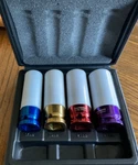 1/2" Drive Wheel Protector Impact Socket 4 Pcs Thin Wall Deep Set. Fixed Price $39.99.