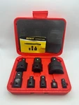Boen 8 Piece Impact Socket Adapter And Reducer Set, 1/4" 3/8" 1/2" 8pcs. Fixed Price $24.99.