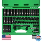 Dangkiy 3/8" Drive Impact Socket Set, 50 Piece Standard Sae (5/16 To 3/4 Inch) A. Fixed Price $67.22.