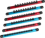 Duratech 6pcs Magnetic Socket Organizers Set 1/4" 3/8" 1/2" Aluminum Rail Holder. Fixed Price $35.99.