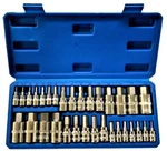 32pc Ate Professional Hex Allen Bit Socket Set 1/4 3/8 1/2" Dr. Sae Metric. Fixed Price $55.99.
