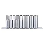 Westward 53pn39 3/8" Drive Socket Set, Sae, 9 Pieces, 1/4 To 5/8 In, Chrome,. Fixed Price $21.19.