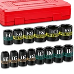 14-piece 1/2" Drive Shallow Impact Socket Set, 11-32mm, Semi-deep Sockets, Cr.... Fixed Price $51.42.