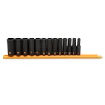 Gearwrench 13 Piece 3/8 Drive 6 Point Metric Hi-viz Deep Impact Socket Set. Fixed Price $106.43.
