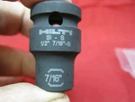 New Hilti 291974 Impact Socket 1/2"-7/16" Shallow Anchor 6 Point. Fixed Price $8.99.
