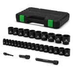 Tecotek 30 Pieces 1/2inch Drive Shallow Metric Impact Socket Set, Crmo, 10mm .... Fixed Price $161.44.
