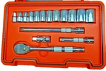 J54116as 1/2" Drive 16 Piece Sae Socket Set 12 Point W/carrying Case Proto. Fixed Price $319.99.