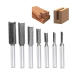 7pcs Straight Router Bit Set,1/4" Shank,cutting Dia. 1/8",5/32",3/16",1/4",5/.... Fixed Price $24.41.