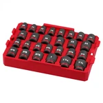 49-66-6819milwaukee Tool Shockwave Impact Duty Socket 1/2" Dr 27pc Sae Tray Set. Fixed Price $153.13.