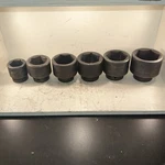 Lot Of 6 Proto Professional 1" Drive Impact Sockets 1-11/16 2-15/16 55mm 65mm. Fixed Price $338.80.