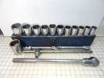 P&c Proto Plumb Socket Set 3/4" Dr. 12pt. Ratchet Metal Box Breaker 16pc.. Fixed Price $259.00.