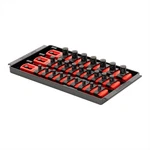 Avery 8550 43 3 Rail Twist Lock Socket Tray 8" Red 25 Clips. Fixed Price $34.77.