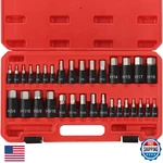Rimkolo 32-pc Impact Hex Bit Socket Set Sae/metric 1/4 3/8 1/2in Drive S2. Fixed Price $54.96.