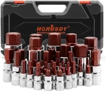 Horusdy Allen Socket Set 32-piece Hex Bit S2 Sae & Metric, Red. Fixed Price $49.99.