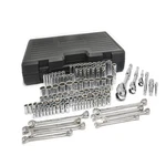 Gearwrench 110 Pc. 1/4 3/8 1/2 Drive 6 12 Pt. Mechanics Tool Set Standard Deep. Fixed Price $193.37.