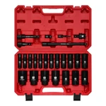 Mixpower 25 Pcs 1/2 Drive Impact Socket Set, 3/8" To Pcs(3/8"-1-1/2"). Fixed Price $94.15.
