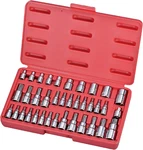 37pcs S2 Star Bit Socket And External -socket Set, 1/4-inch, 3/8-inch & 1/2-inch. Fixed Price $47.84.
