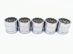New! 5 Pc Gearwrench 80508 1 Inch 3/8" Drive 12 Point Socket Lot Sae Polished. Fixed Price $17.95.