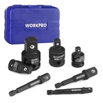 Workpro 7 Pieces Impact Socket Adapter Set, Includes 3 1/4" 7pc, Black. Fixed Price $28.57.