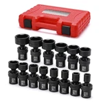 Mixpower 1/2" Drive Shallow Impact 14 Pcs Sae 1/2'' Dr. (shallow), Black. Fixed Price $95.05.