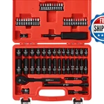 Egofix 1/4 Ratchet Wrench Socket Set 65 Piece Metric Shallow 4-15mm And. Fixed Price $48.88.