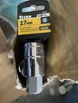6 Qty-titan Tools - 1/2 Dr. 17mm Hex Bit Socket (15617). Fixed Price $27.50.